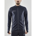 Craft Trainingsjacke Evolve Full Zip - strapazierfähige Mid-Layer-Jacke aus Stretchmaterial - dunkelgrau Herren